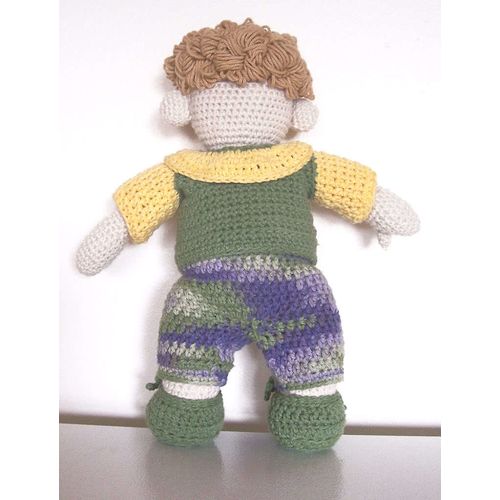 DOLL Dan Dolly crochet toy collectible fully clothed height 16 inch