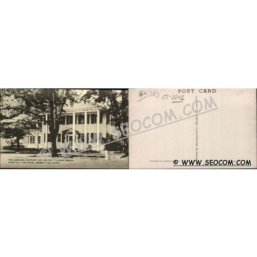 CT Norwalk Postcard The General Putnam Inn On The Village Green ct_box4~2246