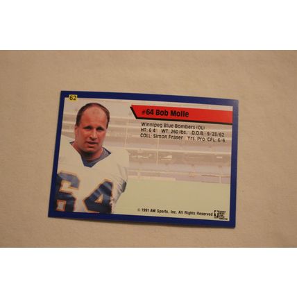 Bob Moile 1991 AW Sport All-World CFL NO. 62