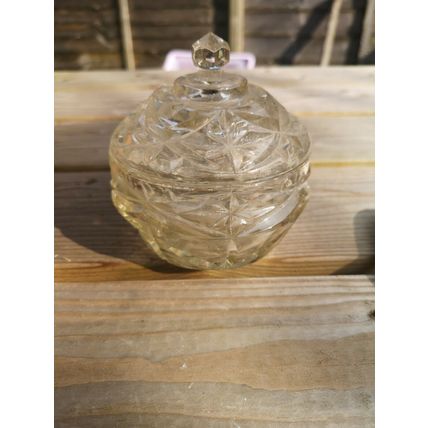 Cut Glass Lidded Bon Bon Jar