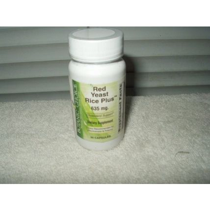 botanic choice red yeast rice plus dietary supplement 30 count 635 mg sealed