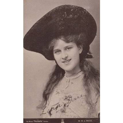 Miss Zena Dare Milton Printed Signed Old Rare Postcard