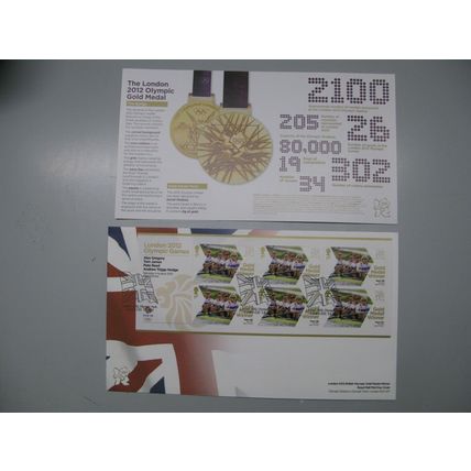 Team GB FDC Cover -2012 London Olympic Games Winner -Mens Fours Rowing