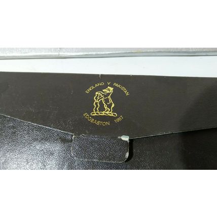 england v india 1986 pakistan 1987 edgbaston sharps freeman cricket tie vintage
