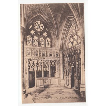The Speke Chantry Exeter Cathedral Postcard Devon