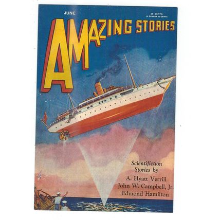 AMERICAN COMIC FRONT ARWORK AMAZING STORIES PUBL IN UK CARD NO 10032459