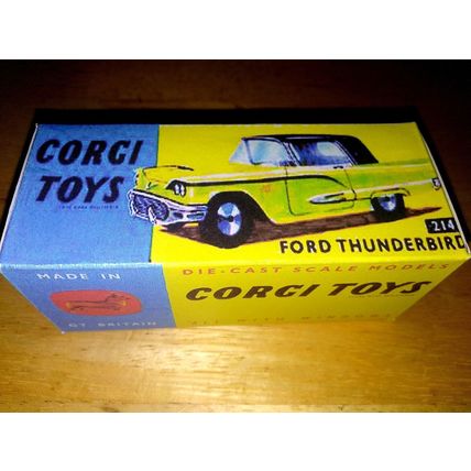 Corgi - 214 Ford Thunderbird - Replica / Repro Box