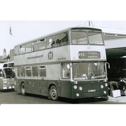 Black & White Photograph of Hyndburn Borough Transport - PHG 777P