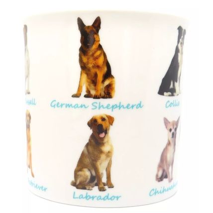 Dog Breed Mug Fine China 8.5 CM Ceramic Tableware Canine Home Decor Tableware