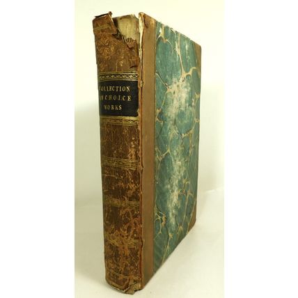Antique Victorian Leather Book Theology Bible Anthology Choice Works Religion