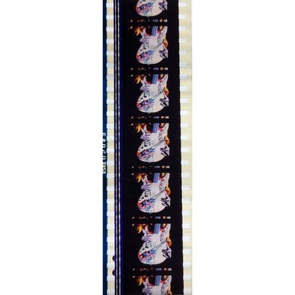 Jimi Hendrex. Pk MTP - A017q . 1 STRIP OF 5 - 35MM FILM CELLS. A very rare strip