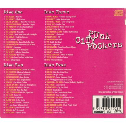 Punk City Rockers (4 x CD) Box Set