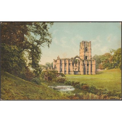 Fountains Abbey, Yorkshire, 1908 - GNR Postcard