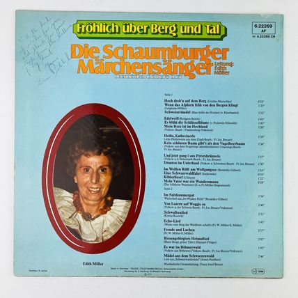 Die Schaumburger Märchensänger Fröhlich Über Berg Und Tal Vinyl LP Record Album