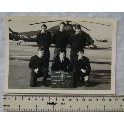 1980 original photo RNAS Portland Helicopter Control HC Course No. 250