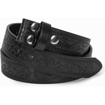 UTOWO Men Women Retro Belt Strap without Buckle 1.5" Wide Classic Western