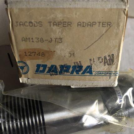 NEW DAPRA AM138-JT3,SHOWA AM138-JT3 JACOBS TAPER ADAPTER #3,AO