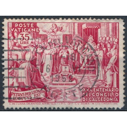 15ᵗʰ Anniv Council of Chalcedon: 35l - Vatican City 1951 - FH - MiNr 182