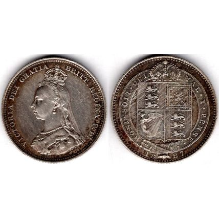 Great Britain. Victoria. Shilling 1887. dy23740