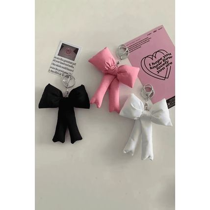Pink Cute 3D Bow Knot Keychain