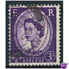 1959 SG607 3d Deep Lilac PHOSPHOR GRAPHITE Fine Used
