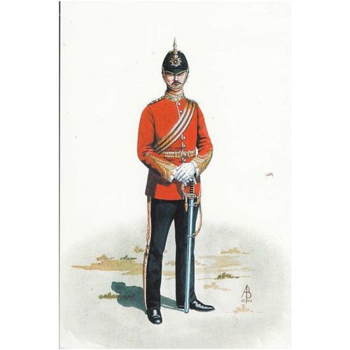 Major The Gloucestershire Regiment 1894 Uniform Postcard (U12905)