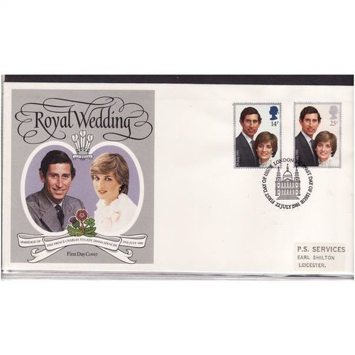 GREAT BRITAIN 1981 ROYAL WEDDING LONDON FIRST DAY COVER #2