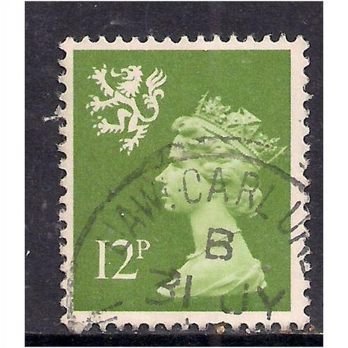 Scotland GB 1980 12p Yellowish Green Machin SGS33.(k204 )