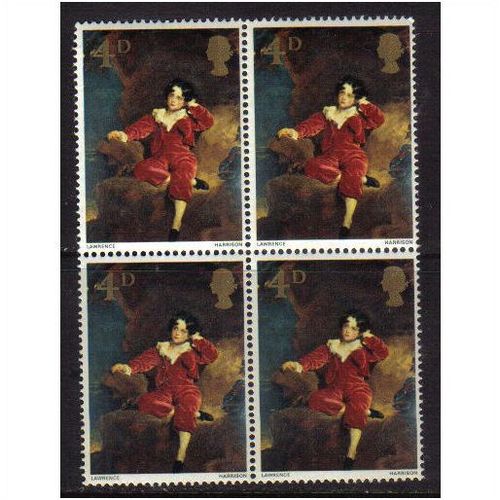 1967 GB MASTER LAMBTON 4D BLOCK-4 MNH SG648