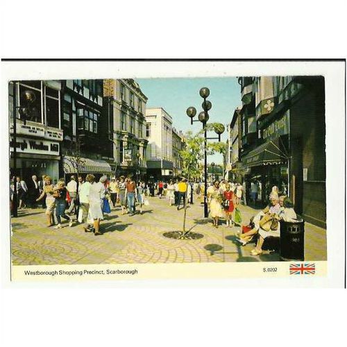 Yorkshire SCARBOROUGH Westborough Shopping Precinct Postcard by Dennis (S.0202)