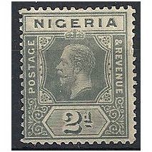 Nigeria 1914 SG3 2d Grey Mounted Mint . .