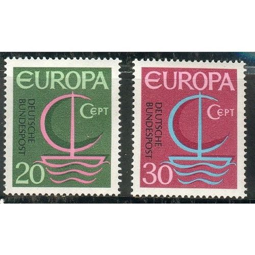 Germany 1966 - SG1424-5 - Europa "Ship" (unused)