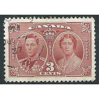 Canada 1937 SG356 3c Carmine Coronation Fine Used ....