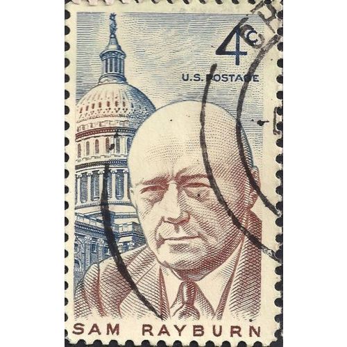 USA, PEOPLE, Sam Rayburn, brown & blue 1978, 4c