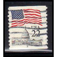 Used 2115a 22c U.S. Flag Fine CNS 5 PA5790