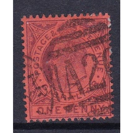 GIBRALTAR 1903 EDVII CROWN CA WMK 1d USED SG47