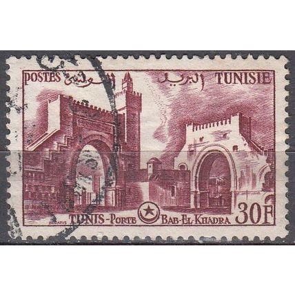 Tunisie 1956 Michel 455 O Cote (2005) 0.10 Euro Tunis Bab El Khadra Cachet rond