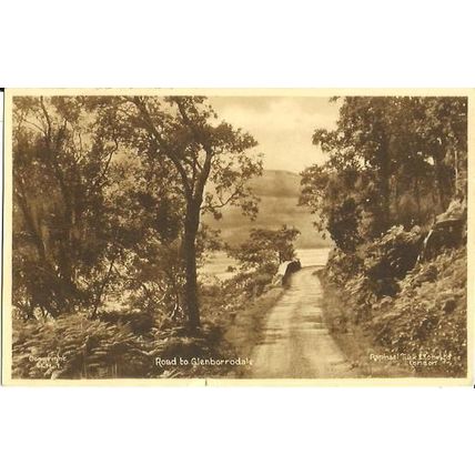 Argyllshire GLENBORRODALE Road Postcard (Tuck GLN.1)