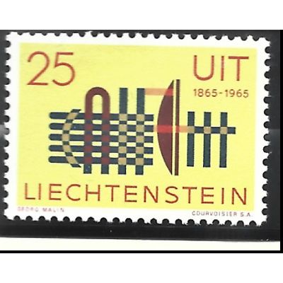Liechtenstein Stamp Scott #405, Mint Lightly Hinged