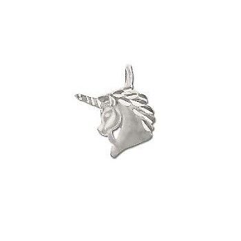 Sterling Silver Diamond Cut Unicorn Pendants
