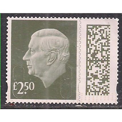 GB 2024 KC 3rd £2.50 Gooseberry Green Machin Used SG V5026 ( L968 )