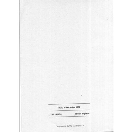Renault Laguna Diag 3 Manual 1996 DIAG3 7711191674 PDF