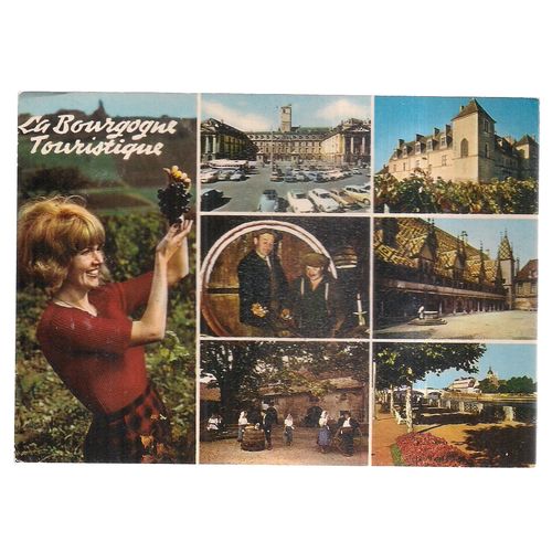 BURGUNDY, BOURGOGNE..used postcard 1982 postmark =