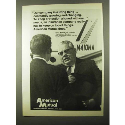1971 American Mutual Ad - Our Company a Living Thing