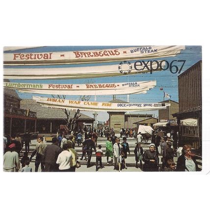 EXPO 67, MONTREAL, unused vintage postcard. 1967 =