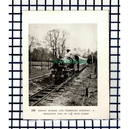 C6700) Kent East Sussex Railway Robertsbridge / Surrey Camberley 1947 Cutting