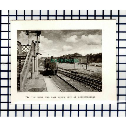 C6700) Kent East Sussex Railway Robertsbridge / Surrey Camberley 1947 Cutting