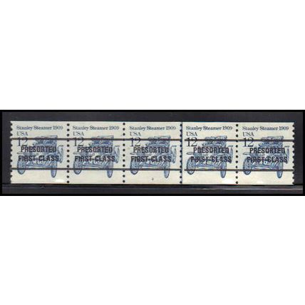 2132a 12c Stanley Steamer Very Fine MNH Dry Gum PNC 2/5 Line Gap X2067