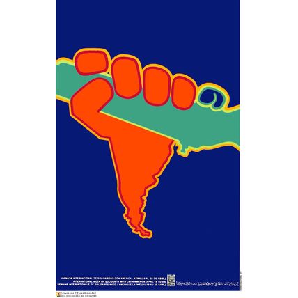Political Poster.Latin America Rebel Guerrilla.Cold War World Revolution Art.am9