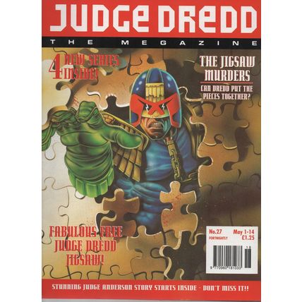JUDGE DREDD THE MEGAZINE NO. 27 (1993) WITH FREE GIFT!